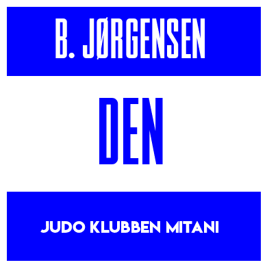 Rygnummer for Bertram Jørgensen