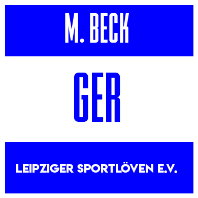 Rygnummer for Moritz Beck