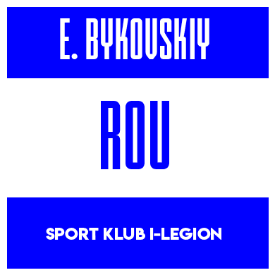 Rygnummer for Egor Bykovskiy