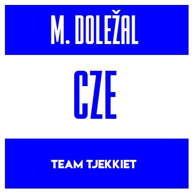 Rygnummer for Michal Doležal
