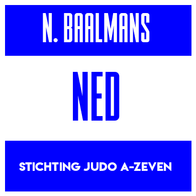 Rygnummer for Nils Baalmans