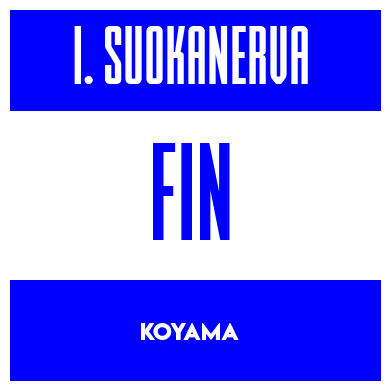 Rygnummer for Inka Suokanerva