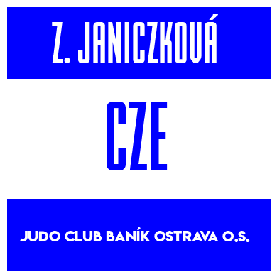 Rygnummer for Zuzana Janiczková