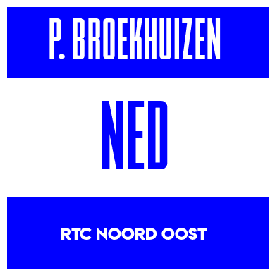 Rygnummer for Pleun Broekhuizen