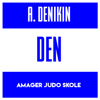 Rygnummer for Anton Denikin