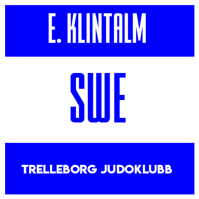 Rygnummer for Emil Klintalm