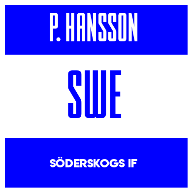 Rygnummer for Patrik Hansson