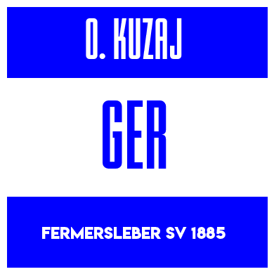 Rygnummer for Oskar Kuzaj