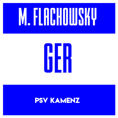 Rygnummer for Max Flachowsky