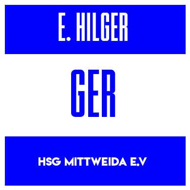 Rygnummer for Emil Hilger