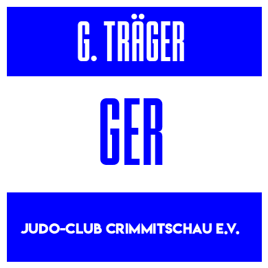 Rygnummer for Gustav Träger