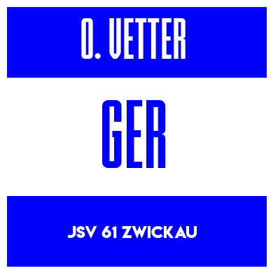 Rygnummer for Oliver Vetter