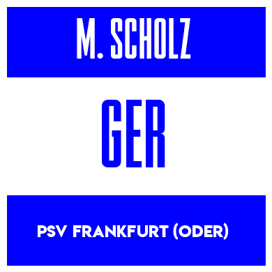 Rygnummer for Maximilian Scholz
