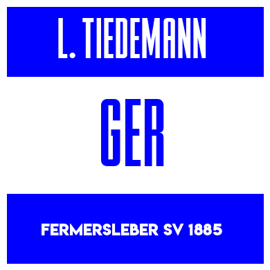 Rygnummer for Lea Tiedemann