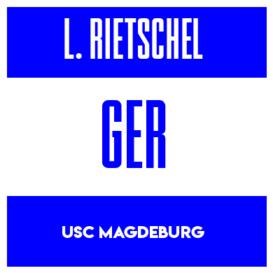 Rygnummer for Luise Rietschel