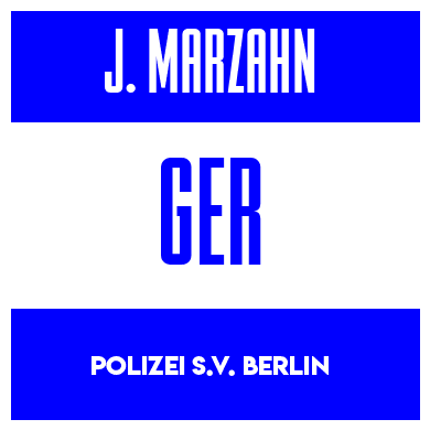 Rygnummer for Julien Marzahn