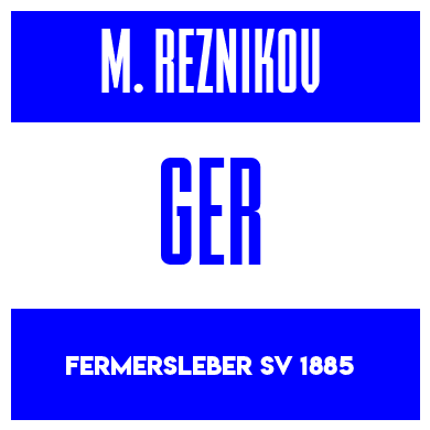 Rygnummer for Maximilian Reznikov