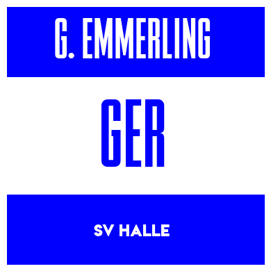 Rygnummer for Greta Emmerling