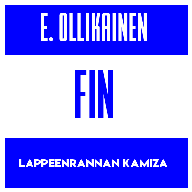 Rygnummer for Ella Ollikainen