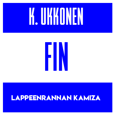 Rygnummer for Kristian Ukkonen