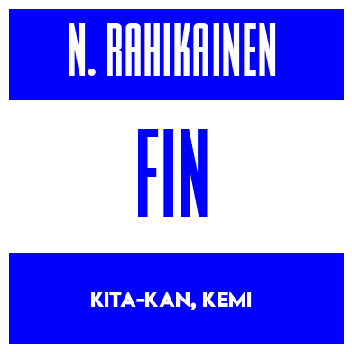 Rygnummer for Noel Rahikainen