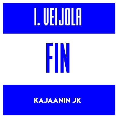 Rygnummer for Iikka Veijola