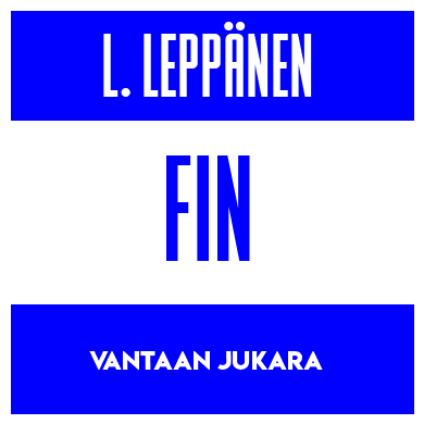 Rygnummer for Lauri Leppänen