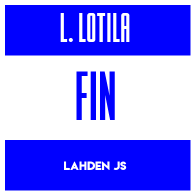 Rygnummer for Lauri Lotila