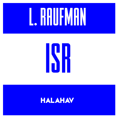 Rygnummer for Lior Raufman