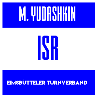 Rygnummer for Michael Yudashkin
