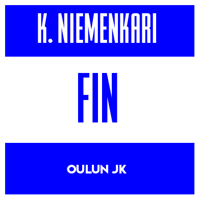 Rygnummer for Kasperi Niemenkari