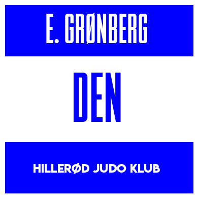 Rygnummer for Emil Grønberg