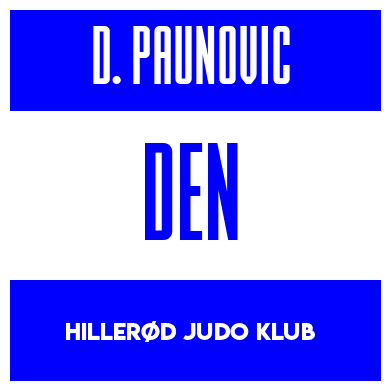 Rygnummer for Dimitrije Aquino Paunovic