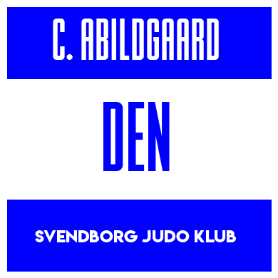 Rygnummer for Carl Camilo Abildgaard