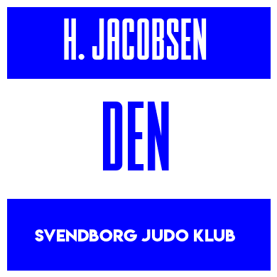 Rygnummer for Hugo Tønder Jacobsen