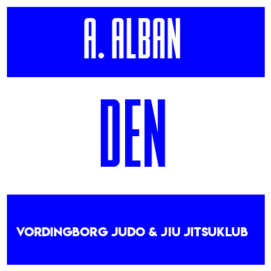 Rygnummer for Axel Hvidberg Alban
