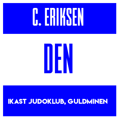 Rygnummer for Christian Gaardbo Eriksen