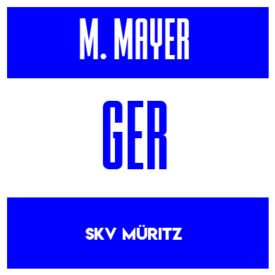 Rygnummer for Maximilian Mayer