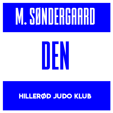 Rygnummer for Michael Søndergaard