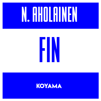 Rygnummer for Niilo Aholainen