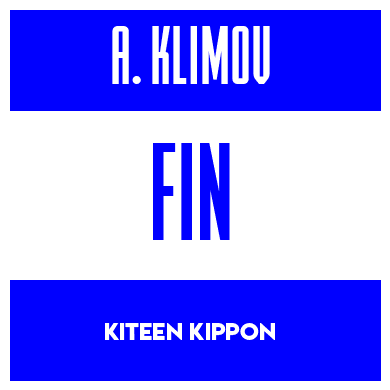 Rygnummer for Artem Klimov