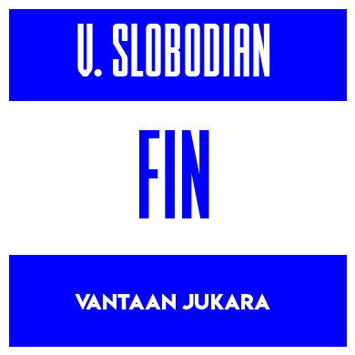 Rygnummer for Vladyslav Slobodian