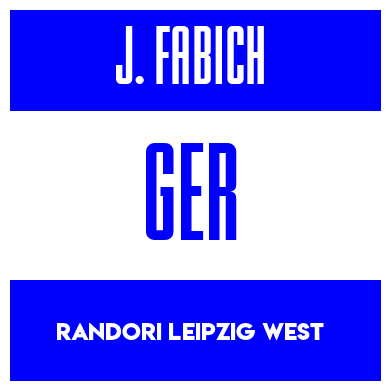 Rygnummer for Jan Fabich
