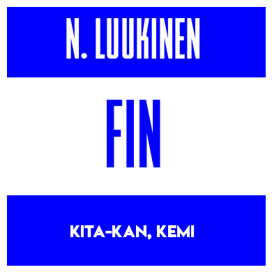 Rygnummer for Noel Luukinen