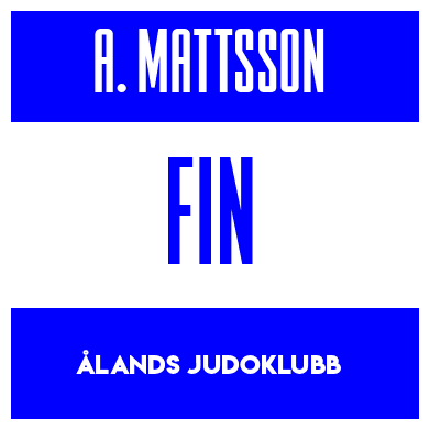 Rygnummer for Astrid Mattsson