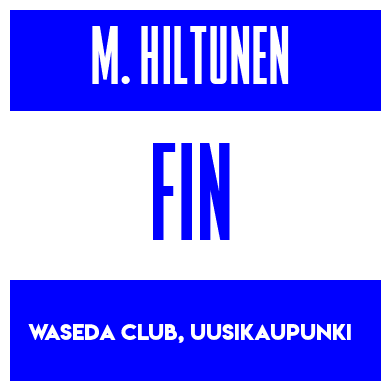 Rygnummer for Marko Hiltunen