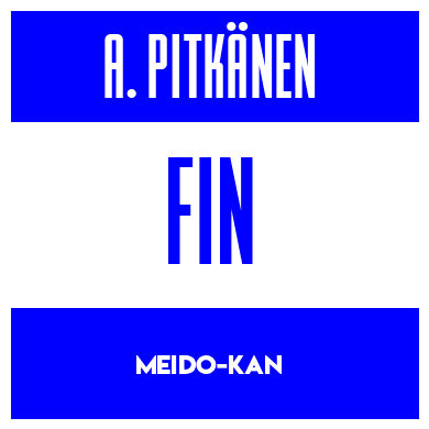 Rygnummer for Anton Pitkänen