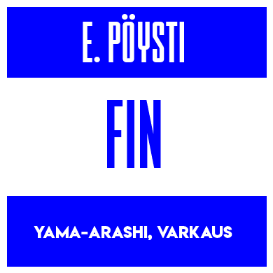 Rygnummer for Eve Pöysti