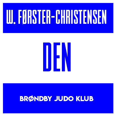 Rygnummer for William Førster-Christensen