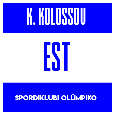 Rygnummer for Kristo Kolossov